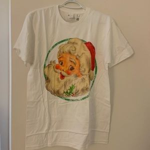 never worn santa tshirt